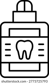 Mouthwash Icon Vector Element line icon design vector icons