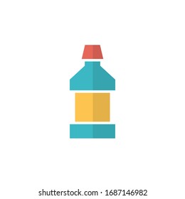 ilustración vectorial de icono de enjuague bocal. diseño de estilo plano con icono de enjuague bucal