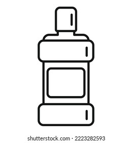 Mouthwash product icon outline vector. Tooth wash. Oral mint