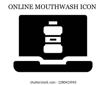Mouthwash search icon. Editable Mouthwash search icon for web or mobile.