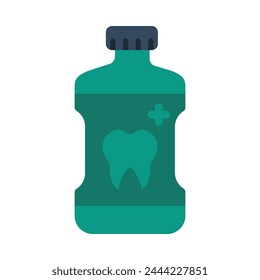 Mouthwash Vector Flat Icon Design