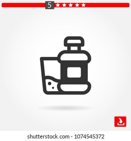 mouthwash vector icon