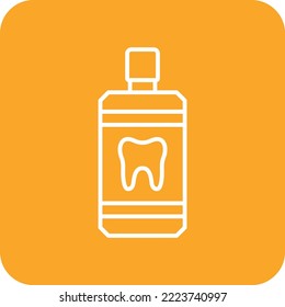 Mouthwash vector icon. Can be used for printing, mobile and web applications.