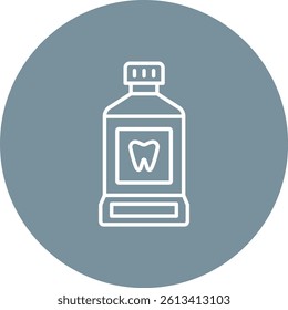 Mouthwash vector icon. Can be used for printing, mobile and web applications.