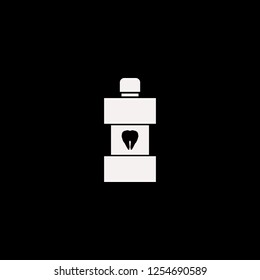 mouthwash vector icon. flat mouthwash design. mouthwash illustration for graphic 