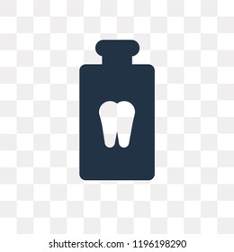 Mouthwash vector icon isolated on transparent background, Mouthwash transparency concept can be used web and mobile