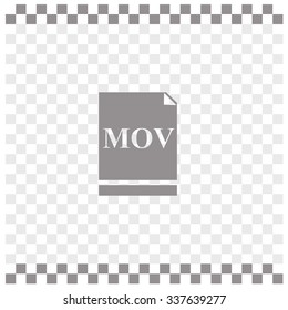MOV file icon. Vector.