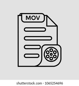 MOV file type icon