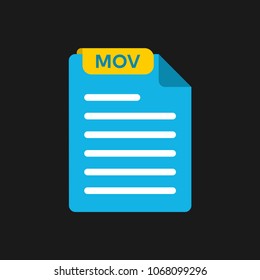 MOV file type icon