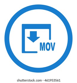 MOV Icon, flat design style
