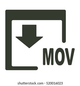 MOV icon illustration isolated vector sign symbol
