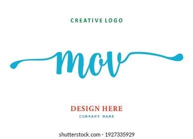 El logotipo del grabado MOV es sencillo, fácil de entender y autoritario