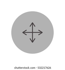 move arrow icon vector, can be used for web and mobile design