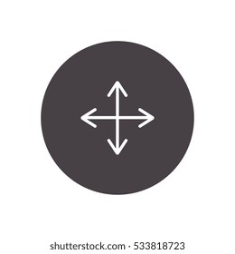 move arrow icon vector, can be used for web and mobile design