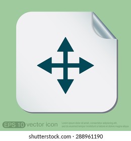 move arrows sign