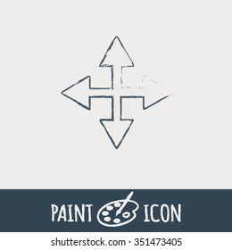 move arrows sign