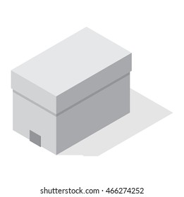 Move box service business vector illustration