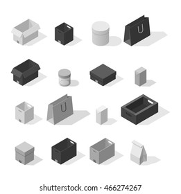 Move box service business vector illustration