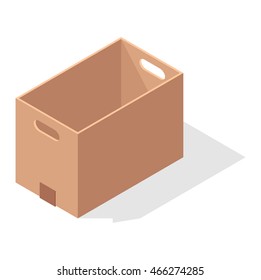 Move box service business vector illustration