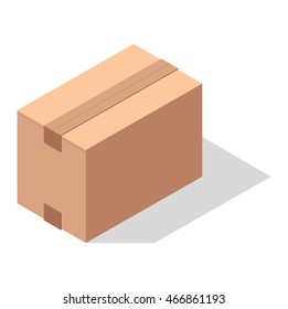 Move box service business vector illustration