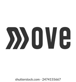 move conceptual wormark logo typography