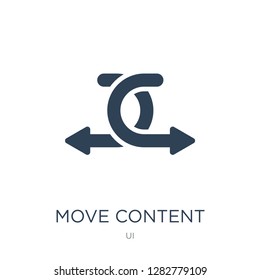 move content icon vector on white background, move content trendy filled icons from UI collection, move content vector illustration