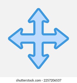 Move cursor icon vector illustration in blue style, use for website mobile app presentation