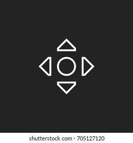 move cursor pointer icon vector