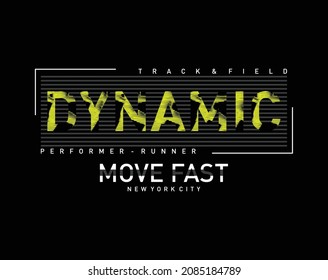 Move Fast athletic sport typography, tee shirt graphics, vectors