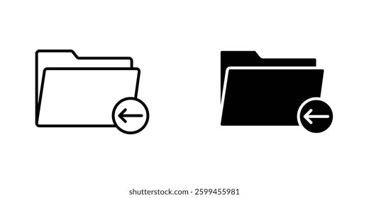 Move To Folder flat simple vector icons illustration set.