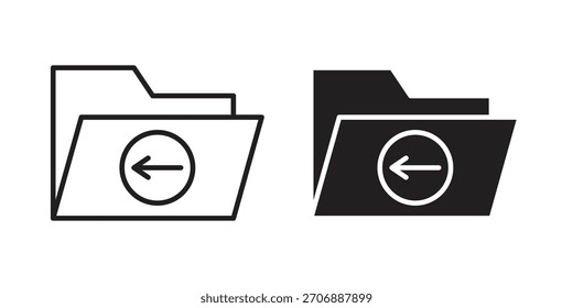 Mover a la colección del icono de la carpeta. iconos simples modernos para el Web