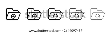 Move To Folder icon concept. graphic design, logo, Web, UI.