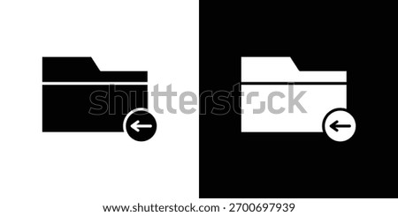 Move To Folder icon design concept. vector flat icons