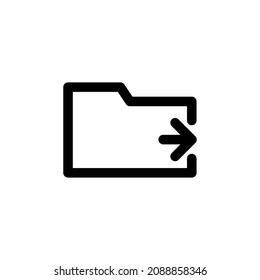 Move Folder Icon Folder line style 