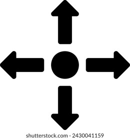 move glyph icon illustration vector