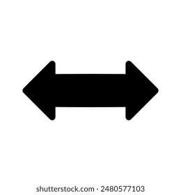 Move Horizontally Icon Vector Symbol Design Illustration