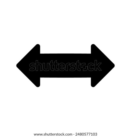 Move Horizontally Icon Vector Symbol Design Illustration