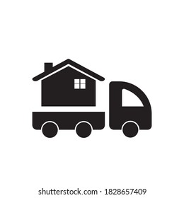 move house icon, on white background