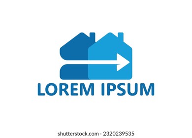 Move house logo template design vector