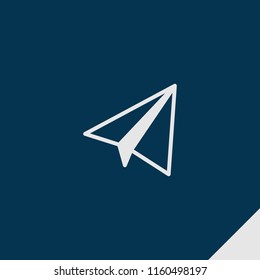 Move icon. emblem isolated on dark blue background. move icon in filled style for graphic and web design, logo, ui/ux design