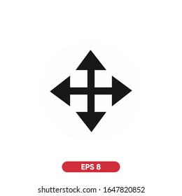 Move icon flat design black