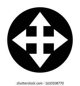 move icon isolated sign symbol vector illustration - high quality black style vector icons
