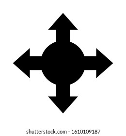 move icon isolated sign symbol vector illustration - high quality black style vector icons
