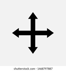Move Icon. Navigation Illustration As A Simple Vector Sign & Trendy Symbol for Design,  Websites, Presentation or Mobile Application.  