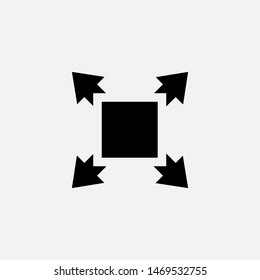 Move Icon. Navigation Illustration As A Simple Vector Sign & Trendy Symbol for Design,  Websites, Presentation or Mobile Application.