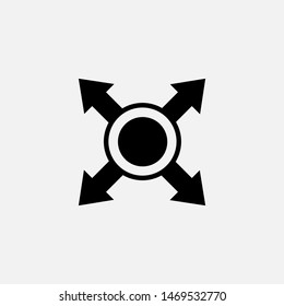 Move Icon. Navigation Illustration As A Simple Vector Sign & Trendy Symbol for Design,  Websites, Presentation or Mobile Application.