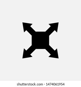  

Move Icon. Navigation Illustration As A Simple Vector Sign & Trendy Symbol for Design,  Websites, Presentation or Mobile Application.