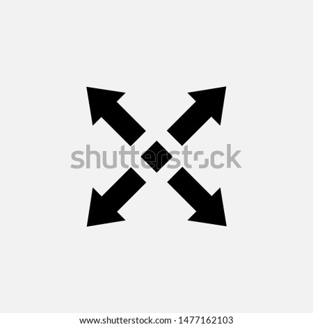
Move Icon. Navigation Illustration As A Simple Vector Sign & Trendy Symbol for Design,  Websites, Presentation or Mobile Application. 