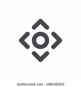 Move Icon With Outline Style