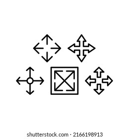 Design-Illustration Vektorsymbol verschieben